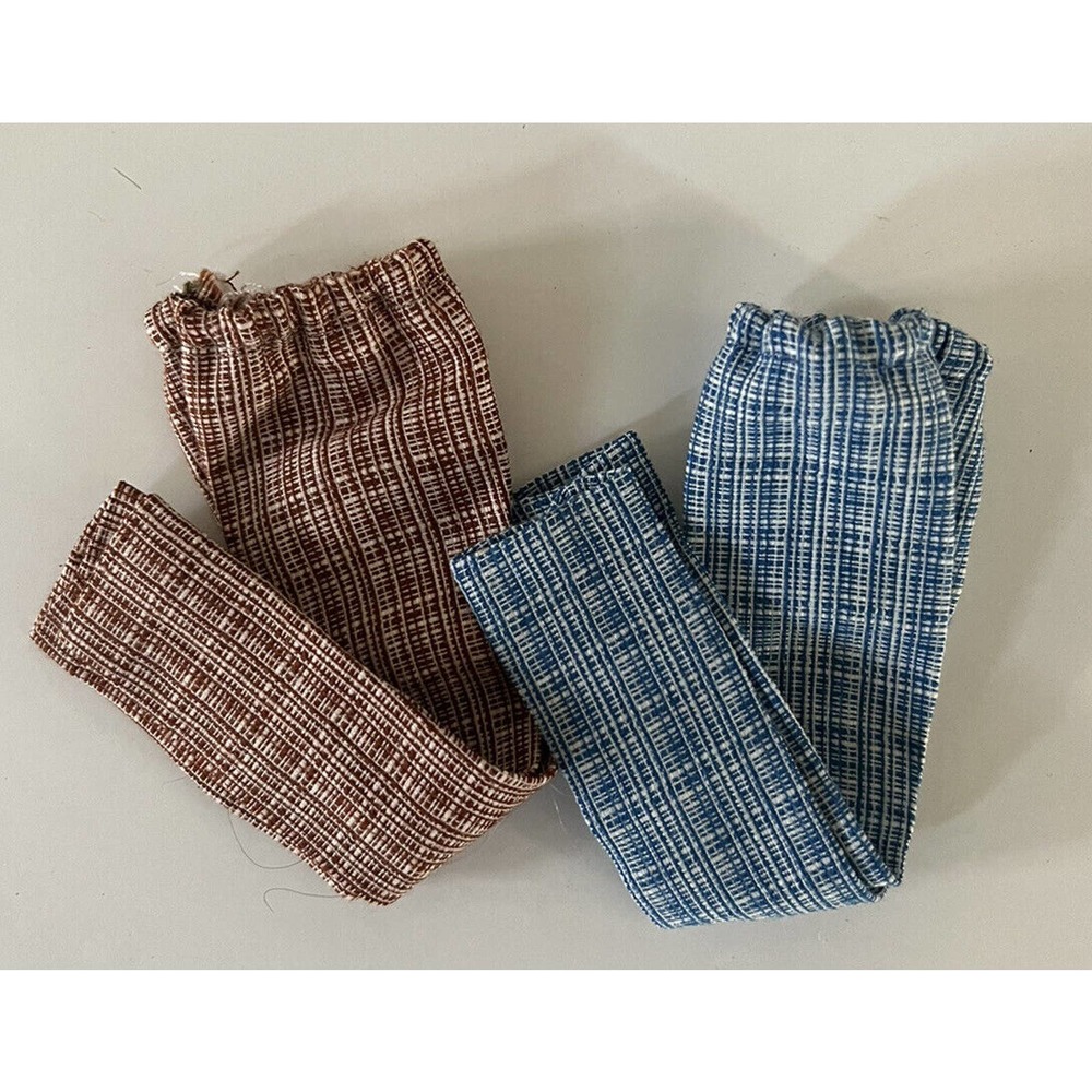 Vintage Barbie Doll Plaid Pants Set Of 2